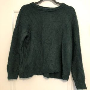 HM hunter green cropped sweater